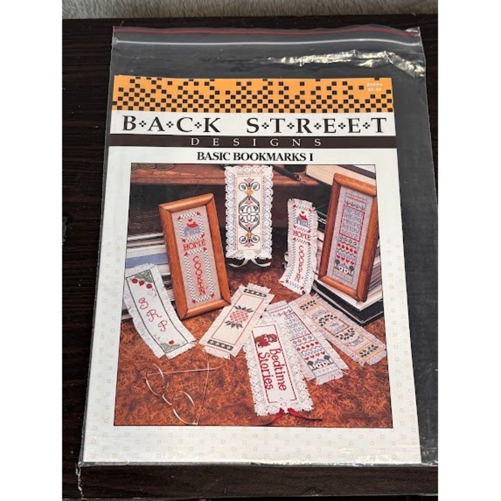Back Street Designs Basic Bookmarks I Cross Stitch Pattern Booklet 8359A Vintage